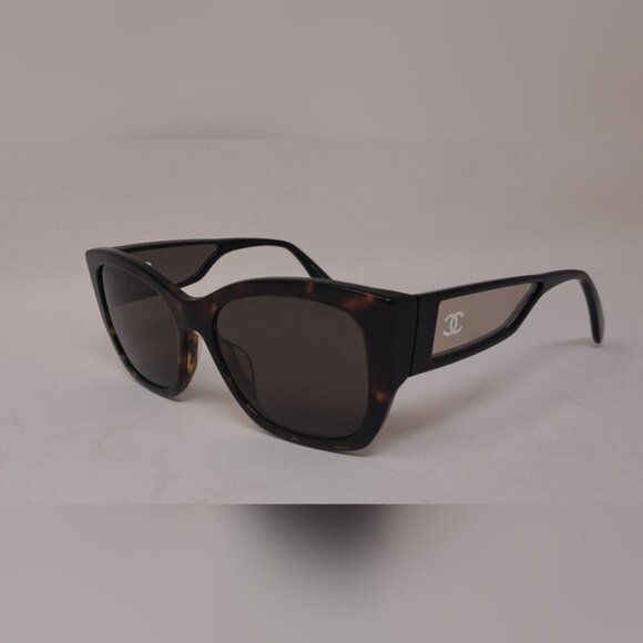 CHANEL Women's Sunglasses 5429 Havana Mirror Arms CC Logo 55-17-140 - Picture 15 of 16